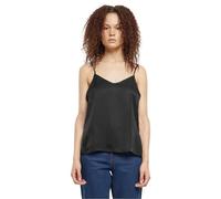 Urban Classics Ladies Viscose Satin Slip Top Top schwarz in S