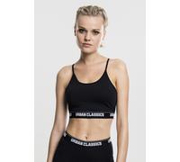 Urban Classics Damen Ladies Sports Bra Sport-BH, per Pack Schwarz (Black 7), 80B(Herstellergröße: M)