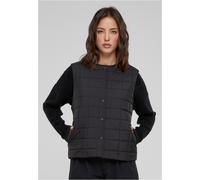 Steppweste URBAN CLASSICS "Urban Classics Damen Ladies Liner Vest", Damen, Gr. L, schwarz, 100% Polyester, Rundhals, Westen (92139936-L) schwarz