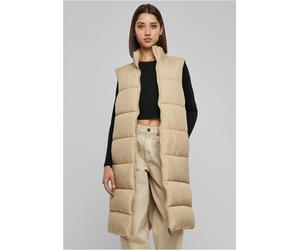 Urban Classics Damen Weste Ladies Long Puffer Vest Wetsand-S