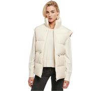 Urban Classics Ladies Waisted Puffer Vest in Gr. M in Beige