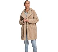 Urban Classics Damen Winter Jacke Ladies Oversized Sherpa Coat Jacket, Mantel mit Haken & Ösen-Verschluss, Größe XS bis 5XL