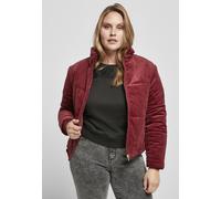 Urban Classics Damen Winterjacke Corduroy Puffer Jacket rot (burgundy) XS