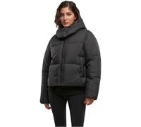Winterjacke URBAN CLASSICS "Urban Classics Ladies Hooded Collar Puffer Jacket", Damen, Gr. L, schwarz, 100% Polyester, unifarben, normal, ohne Ausschnitt, Jacken Winterjacke (29780030-L) schwarz