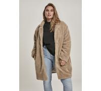 Urban Classics Damen Winterjacke Ladies Oversized Sherpa Coat Sand-XS