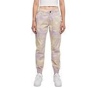 Urban Classics Damen Cargohose High-Waist Camo – 98% Baumwolle/2% Elasthan – Lilaccamo, Gr. 26