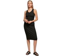 Urban Classics Ladies Midi Sleeveless Rib Dress in Gr. M in Schwarz