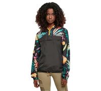 Urban Classics Ladies Mixed Pull Over Jacket in Gr. L in Schwarz