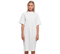 Urban Classics Ladies Organic Long Oversized Tee Dress in Gr. L in Weiß