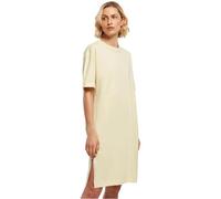 Urban Classics Damen Women's Organic Oversized Slit Tee Dress Kleid, Softyellow, L EU