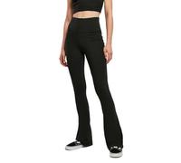 Urban Classics Ladies Organic Stretch Jersey Bootcut Leggings in Gr. S in Schwarz