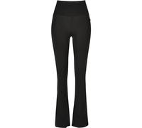 Urban Classics Ladies Organic Stretch Jersey Bootcut Leggings in Gr. XL in Schwarz