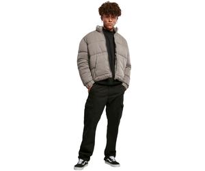 Urban Classics Daunenjacke mit abgekürztem Schnitt, Asphalt, XXL