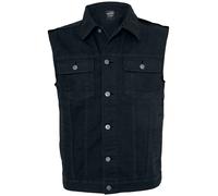 Urban Classics Denim Vest in Gr. 5XL in Schwarz