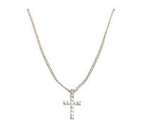 Urban Classics Kette Diamond Cross Necklace Gold