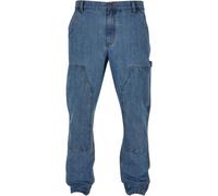 Urban Classics Herren TB5590-Double Knee Jeans Hose, Light Blue Washed, 30