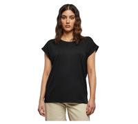 Urban Classics Damen Extended Shoulder Tee 2er Pack - Baumwolle, überschnittene Schultern, Schwarz S