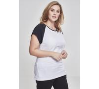 Urban Classics Female Shirt Ladies Contrast Raglan Tee White/Black-M
