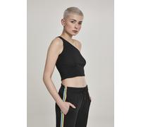 Urban Classics Female Shirt Ladies Cropped Asymmetric Top Black-M