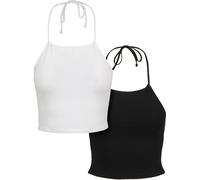 Urban Classics Cropped Ärmelloses Oberteil 2 Einheiten XL Black / White