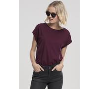 Urban Classics Female Shirt Ladies Extended Shoulder Tee Cherry-M