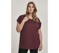 Urban Classics Female Shirt Ladies Extended Shoulder Tee Redwine-L