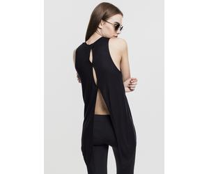 Urban Classics Female Shirt Ladies HiLo Viscose Top Black-L