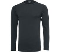 Urban Classics Fitted Stretch Männer Langarmshirt schwarz Basics, Streetwear
