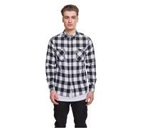 Urban Classics Flanell-Check-Shirt schwarz/weiß M