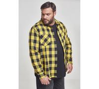 Urban Classics Hemd Checked Flanell Shirt Black/Honey-4XL