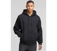 Urban Classics Sweatjacke TB7316-Fluffy Fleece Hoodjacket – 70/30 Baumwolle/Polyester – Schwarz L