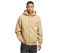 Sweatjacke URBAN CLASSICS "Urban Classics Fluffy Fleece Hoodjacket", Herren, Gr. M, unionbeige, 70% Baumwolle, 30% Polyester, unifarben, Sweatjacken Sweatjacke (10503408-M) unionbeige