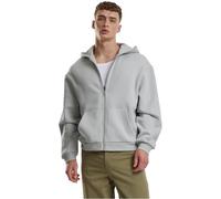 Outdoorjacke URBAN CLASSICS "Urban Classics Fluffy Zip Cardigan", Herren, Gr. XL, lightasphalt, 70% Baumwolle, 30% Polyester, unifarben, normal, ohne Ausschnitt, Jacken (78742327-XL) lightasphalt