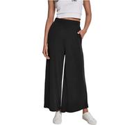 Urban Classics Damen Culotte Modal, 3/4-Länge mit Gummibund, Schwarz Größe M