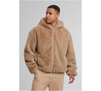 Urban Classics Herren Kapuzenjacke Full Zip Faux Fur Hoodie – Kunstpelz, Reißverschluss, S–XXL