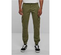 Urban Classics gewaschene Cargo-Twill-Jogginghosen, oliv, 32