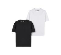 Urban Classics Girls Oversized Boyfriend Tee 2-Pack Black/White, 122/128