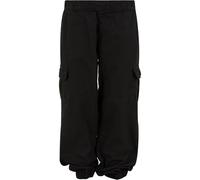 Urban Classics Girls Ripstop Cargo Pants 3/4 Black, 122/128