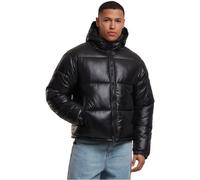 Urban Classics Glänzende Pufferjacke mit Kapuze Winterjacken/Mäntel schwarz XXL