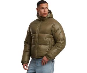 Urban Classics Glänzende Pufferjacke mit Kapuze Winterjacken/Mäntel tiniolive XL