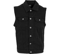Urban Classics Herren Denim Vest TB514 XXL, black raw