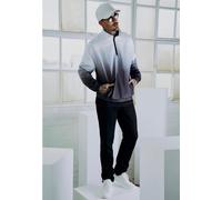 Urban Classics - Gradient Pull Over Jacket Black/White - Jacke - Schwarz - S - 100% Polyester Schwarz S