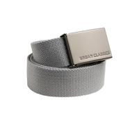 Urban Classics Gürtel Canvas – Textil, grau, verstellbar