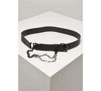 Urban Classics Imitation Leather Belt With Metal Chain in Gr. LXL in Schwarz