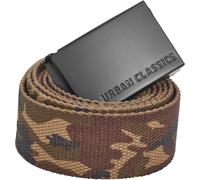 Urban Classics Gürtel Long Canvas Belt Unisex 100% Polyester Schwarz 140 cm