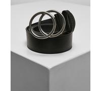 Urban Classics Gürtel Ring Buckle Belt Black/Silver-L