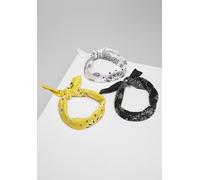 Urban Classics Halstuch Multicolor Bandana 3-Pack Black+Yellow+White