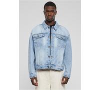 Urban Classics Herren Jacke Heavy Ounce Boxy Denim Jacket, lässige Denim Jacke für Männer, Umlegekragen, new light blue washed, XXL