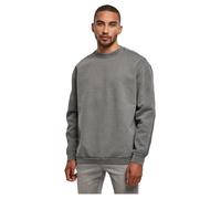 Urban Classics Pullover Heavy Terry Garment Dye Crew – Rundhals, 100% Baumwolle, Gr. XL Schwarz