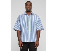 Urban Classics Hemd Striped Short Sleeve Summer Shirt TB6658 White/Blue-L